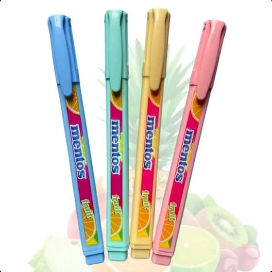 Marca texto Mentos 4 Cores