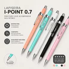 Lapiseira 0,7mm Escrita Precisa para Desenho Escolar e Profissional de Alta Qualidade Tilibra Resist