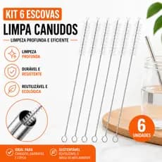 Escova Limpa Canudo Flexível Inox Escovinha Limpeza Garrafa Copo Metal Multiuso Ecológico Mamadeira.