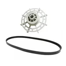Correia + Polia Motora p/ Lavadora Mueller Super Pop