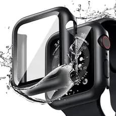 Capa Case Bumper com Pelicula para Apple Watch 38 40 41 42 44 45 49mm Ultra