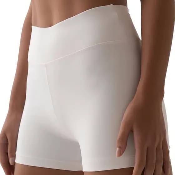 Short Fitness Academia Básico Cintura Alta Sem Transparência Academia Feminino