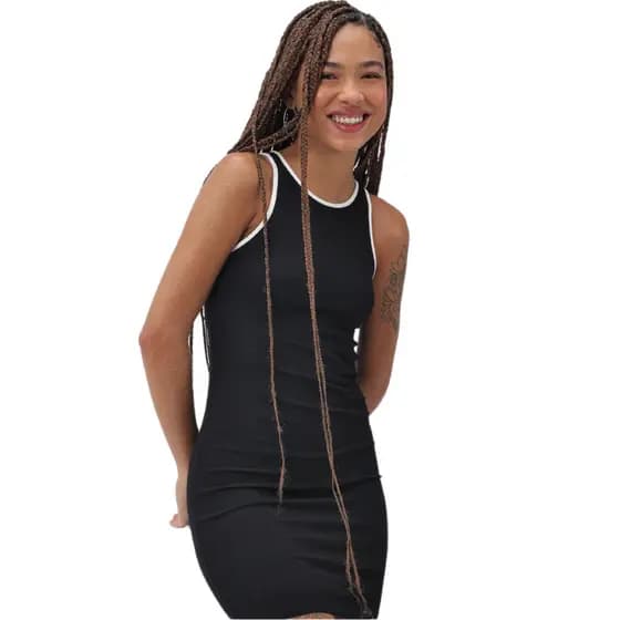 Kit 2 Vestido curto tubinho canelado influencer em alta