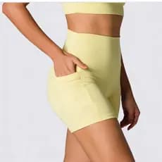 Short Fitness Com Bolso Poliamida Sem Transparência Academia Treino Crossfit