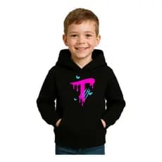 Blusa De Moletom Taspio Youtuber Infantil Com Capuz E Bolso