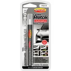 Caneta Retok Automotivo Luxcar - Prata Metálico