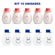 Kit 10 Saleiro C/ Sal Cisne Casal Ovo 100g - Menino / Menina