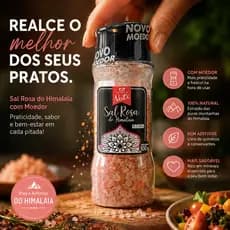 Sal Rosa do Himalaia com Moedor 100g - Apenas 2 Ingredientes - Saudável !
