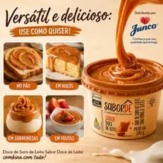 Kit 2 Doce De Soro De Leite 200g Sabordê Junco - PROMOÇÃO