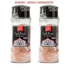Kit 2 Sal Rosa do Himalaia Nuts com Moedor 100g - Apenas 2 Ingredientes - Saudável !