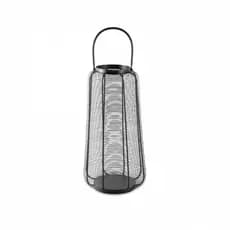 Lanterna Decorativa em Metal Preto 60x23x23 cm - D'Rossi