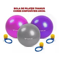 Bola Suíça Pilates 65cm Com Bomba 150 Kg Ginástica Yoga
