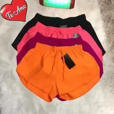 KIT 4 Short  Tactel Feminino Casual Saida De Praia Corrida Treino Shorts Academia Shortinho  Caminhada P Ao EXG Mulher