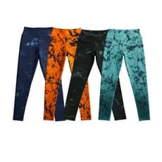 kit Calça legging marmorizada cintura alta sem transparência