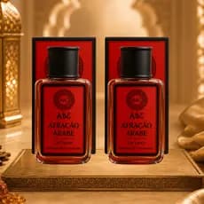 Kit 2 Perfumes Árabe Latifah Atração Árabe 100ml Unissex Aroma Marcante Sofisticado Longa Duração