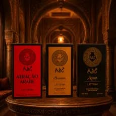 Kit 3 Perfumes Masculinos Árabes Asan + Hussan + Atração 100ml Aroma Marcante Elegante Longa Duração