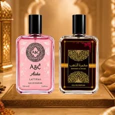 Kit 2 Perfumes Árabes Femininos Aisha + Hannah Latifah 100ml Fragrância Marcante Sofisticada
