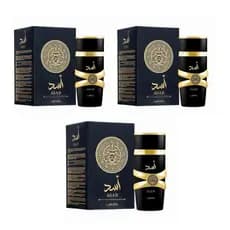 Kit 3 Perfume Árabe Assad Masculino 100ml Aroma Marcante Longa Duração Elegante Sofisticado