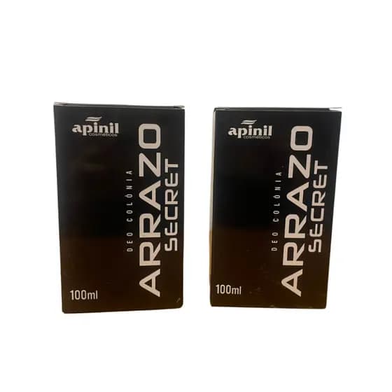Kit 2 Perfumes Arrazo Secret Apinil 100ml Masculino Fragrância Amadeirado Marcante Longa Duração
