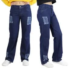 Calça Jeans Wide Leg Juvenil 10 a 16 anos