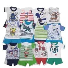 Kit 10 Conjuntos Masculino Bebê  2 a 6 meses Atacado
