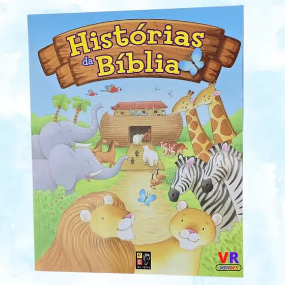 Livro Histórias da Bíblia Ilustrada para Crianças Novo e Antigo Testamento Didático e Educativo