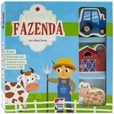 Livro Infantil Didático + Quebra Cabeça 20 Peças Desenvolve a Coordenação Motora Educativo