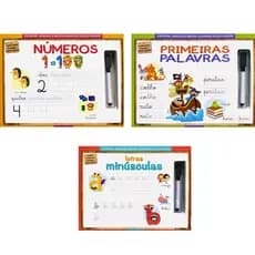 Livro Infantil Didático Aprenda a Escrever Números Palavras Letras Maíusculas e Mínusculas Educativo