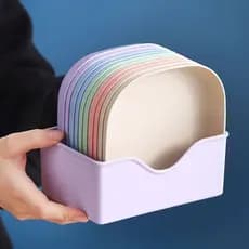 Kit Conjunto 10/20/30 Pratos Com Base Plásticos Duros ReutilizaveisLouça Descartável