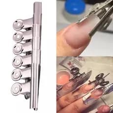 Kit 12 Presilhas Curvatura C Grampo Para Unha