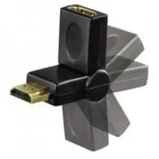 Adaptador Emenda Hdmi Flexível Femea X Macho 180 Graus Nf