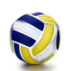 Berloque Separador Bola de Volei em Aço Inoxidável