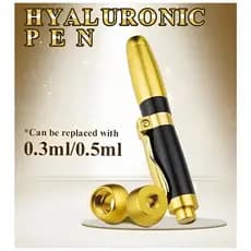 Caneta Pressurizada Hyaluron Pen 0,3 e 0,5ml Alta Pressão Metal De Alta Densidade Para Injeção Ácido Hialurônico
