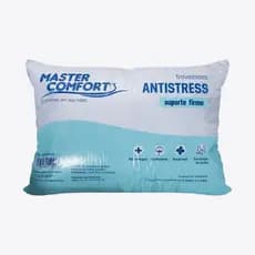 Travesseiro Antistress Suporte Firme Fios De Carbono Antialérgico-Mácio