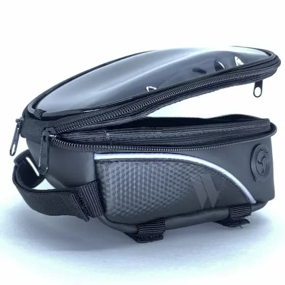 Bolsinha bolsa de quadro porta celular bike impermeável para bicicleta acessórios e ferramentas