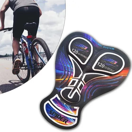 Forro ciclismo para bermuda de ciclismo pad tri densidade 120 com gel para bretelle calça macaquinho