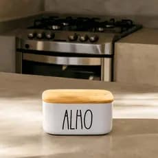 POTE HERMÉTICO WHITE E BAMBU - ALHO