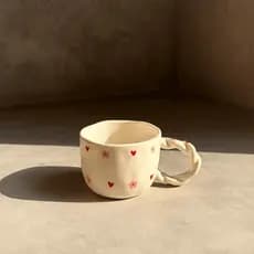 CANECA FLOWER AND HEART