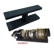 Expositor Suporte Porta Relogio Digital analogico pulseira - para mesa Base em madeira mdf