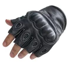 Luva Moto Motociclista Masculina E Feminina Meio Dedo Motoqueiro Motoboy Em Couro Legitimo