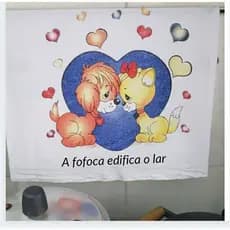 A fofoca edifica o lar... Pano de Prato Exclusivo