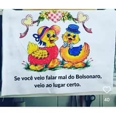 Pano de Prato - Decoração - Cozinha - Toalha de Copa - SE VOCÊ VEIO FALAR MAL DO BOLSONARO...