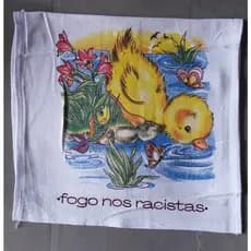 Pano de Prato - Decoração - Cozinha - Toalha de Copa - FOGO NOS RACISTAS