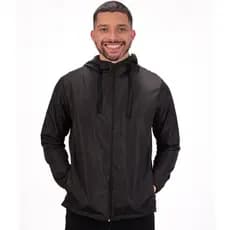 Jaqueta Corta Vento Liso C/ Capuz Sem Estampa Blusa Agasalho Resistente à Água