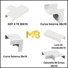 Acabamento de Canaleta Branca 20x10 - Tramontina