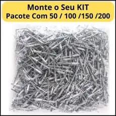 Escolha seu Pacote de 50 á 300 Rebite Pop Repuxo Alumínio 312 3,2x12mm