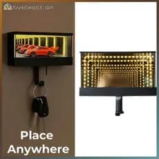 Porta-Chaves De Garagem Para Carro kam Com De Abertura Montagem Na Parede Cabide Chaveiro De Corrida LED Corredor De Ent