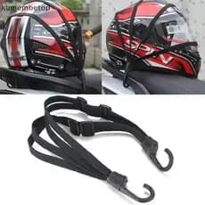 TOP Alça De Bagagem De Bicicleta Para Motocicleta Universal Moto Capacete Engrenagens Fixas Elásticas Bule Corda Retráti