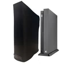 Capa de Proteção P/ Console Xbox One X Project Scorpio na Vertical Preta Anti Poeira Case Skin Impermeável