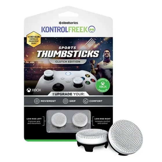 Kontrol Freek Clutch Sports Edition Branco Thumbsticks para Controle de Xbox Series X|S e Xbox One